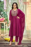 Noor By Ossm Mal Chanderi Embroidery Wholesale Kurti With Bottom Dupatta In India